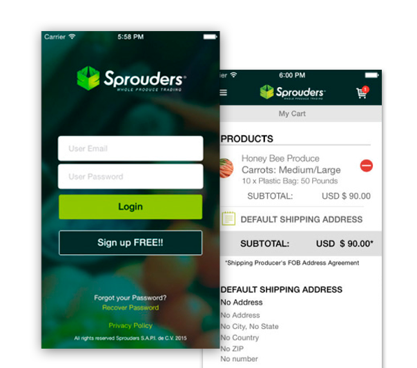 Sprouders - Farming producers and buyers platform
